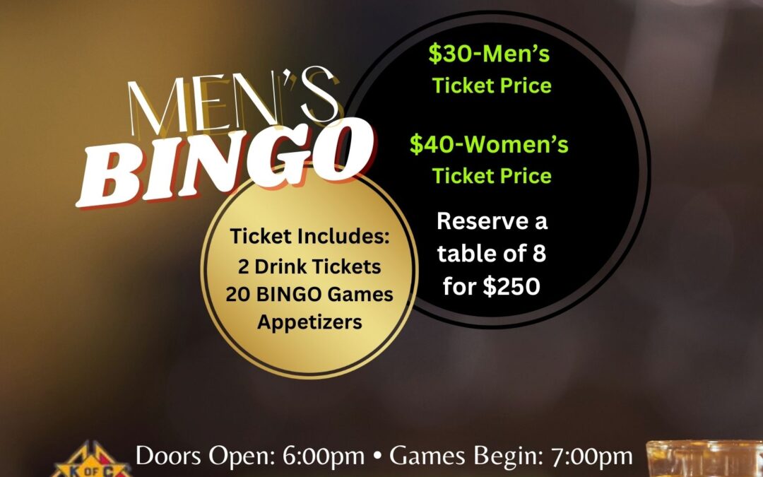 Men’s Night Out BINGO Event